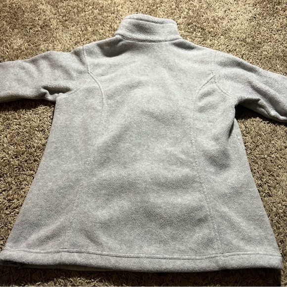 Columbia Gray Heather Full Zip Fleece Jacket Size Smalll - Picture 3 of 10